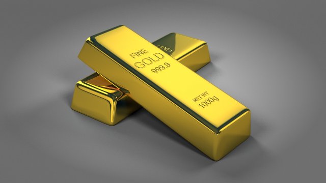gold bar 3D 모델 .c4d .max .obj .3ds .fbx .stl .blend 