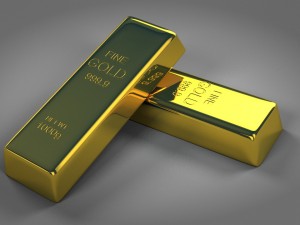 gold bar 3D 모델
