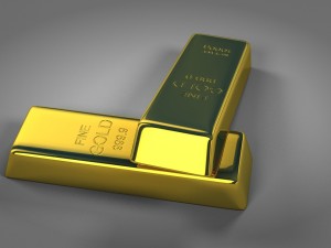 gold bar 3D 모델