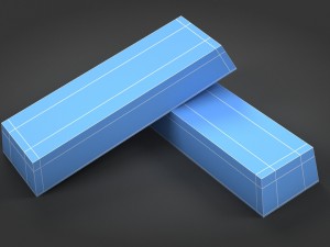 gold bar 3D 모델