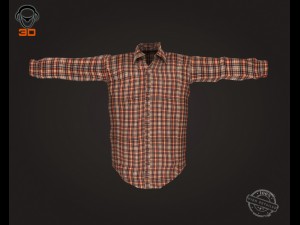 man shirt 3D Model