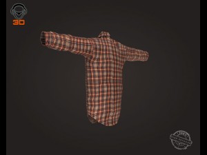 man shirt Modello 3D