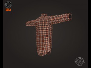man shirt Modello 3D