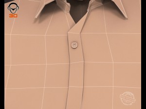 man shirt Modello 3D