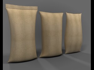 flour sack bag Modello 3D