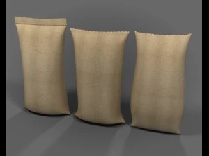 आटा बोरी बैग 3D मॉडल