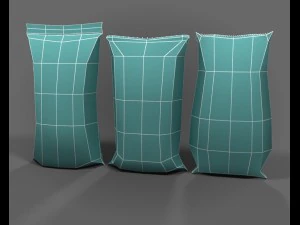 आटा बोरी बैग 3D मॉडल