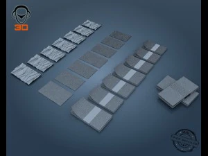 euro bill collection 3D Model