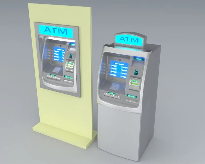 atm machine 3D Model .c4d .max .obj .3ds .fbx .stl .blend 