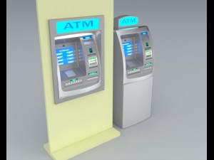 atm machine 3D मॉडल