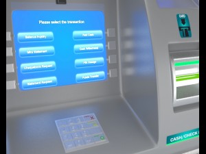 atm machine 3D मॉडल