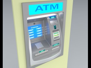 atm machine 3D मॉडल