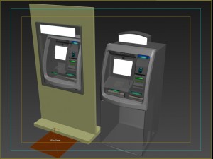 atm machine 3D मॉडल