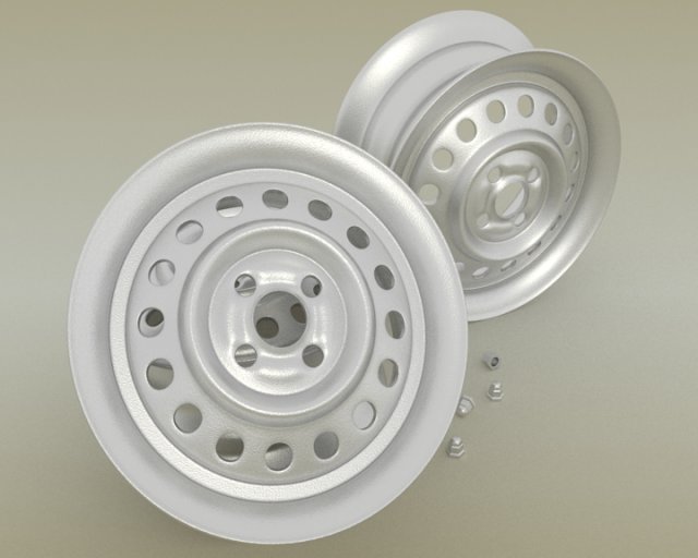 spare rim 3D Модель .c4d .max .obj .3ds .fbx .stl .blend 
