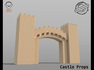 castle props 3D Model