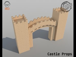 castle props 3Dモデル