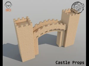 castle props 3D Model