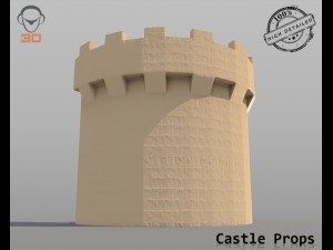 castle props 3Dモデル