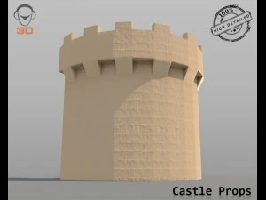 castle props 3D Model