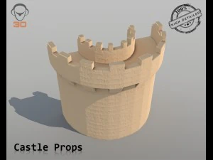 castle props 3D Model