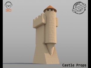 castle props 3Dモデル