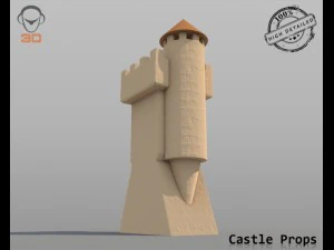 castle props 3D Model