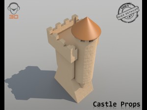 castle props 3Dモデル