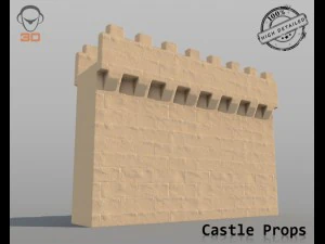 castle props 3D Model