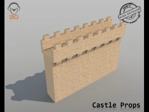 castle props 3D Model