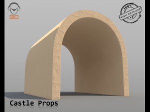 castle props 3Dモデル