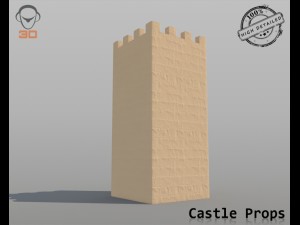 castle props 3Dモデル