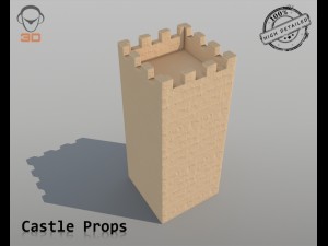 castle props 3Dモデル