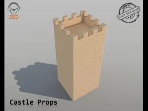 castle props 3D Model