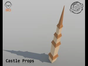 castle props 3D Model