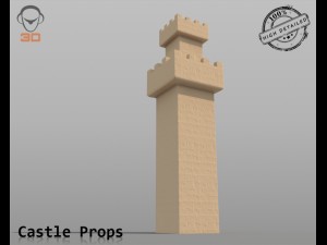 castle props 3Dモデル