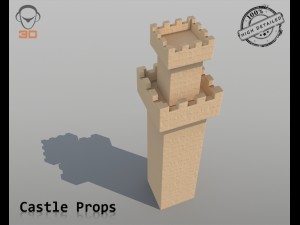 castle props 3Dモデル