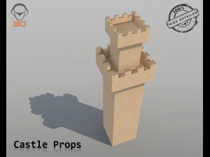 castle props 3D Model