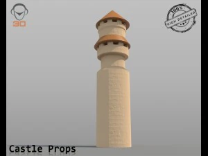 castle props 3D Model
