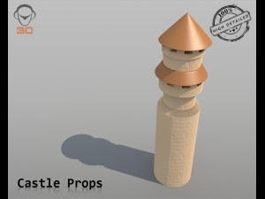 castle props 3Dモデル