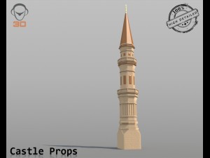 castle props 3Dモデル