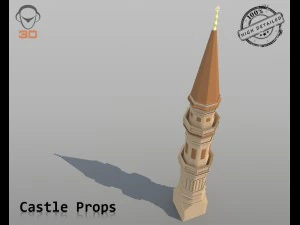 castle props 3D Model