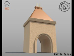 castle props 3D Model