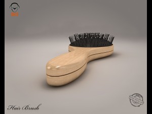 hair brush 3D Модель