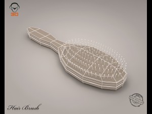 hair brush 3D Модель