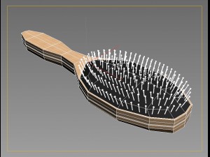 hair brush 3D Модель