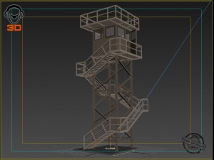 army post 3D Модель