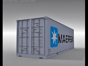 4 container collection 3D Model