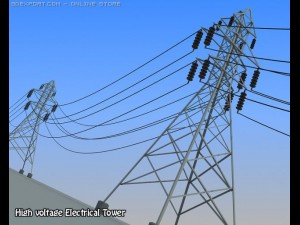 electrical tower 3D 模型