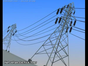 wieża elektryczna Model 3D