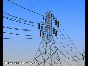 wieża elektryczna Model 3D